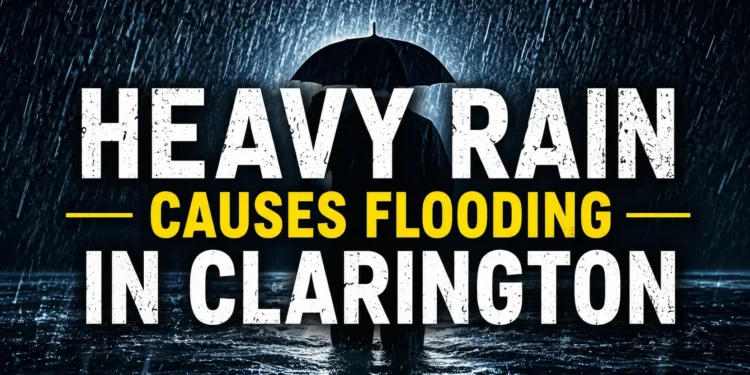 heavy rain causes flooding in clarington