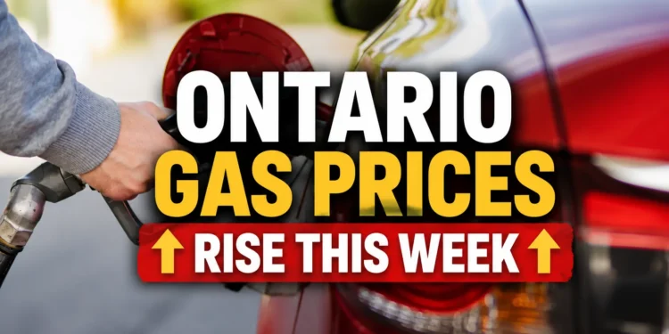 ontario gas prices rise this week