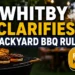 whitby clarifies backyard bbq rules
