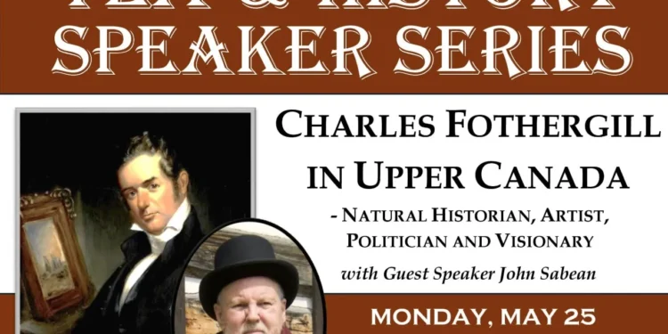 whitby hosting charles fothergill event