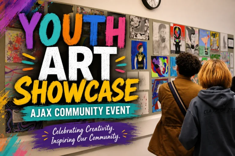 youth art showcase ajax community event