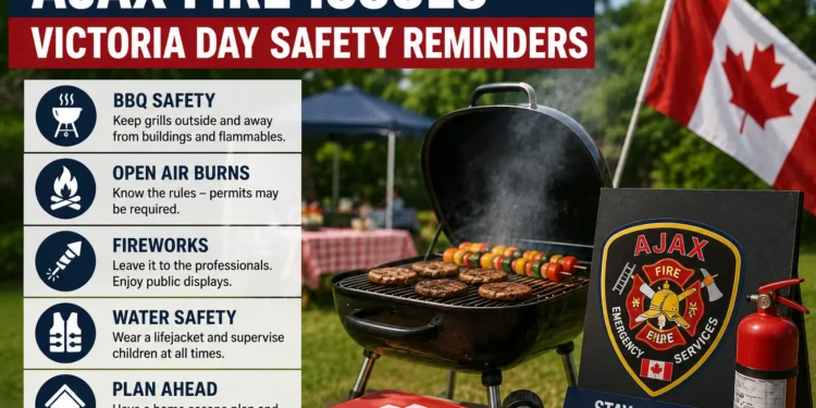 Ajax Fire Issues Victoria Day Safety Reminders ajax fire victoria