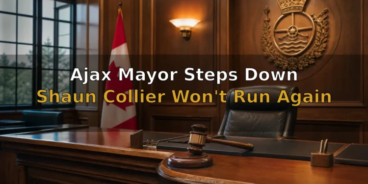 Ajax Mayor Shaun Collier Announces He Will Not Seek Re-Election After Eight Years Ajax Mayor Shaun Collier Announces He Will Not Seek Re-Election After Eight Years