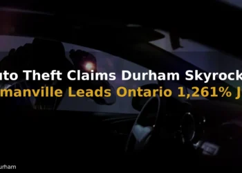 Auto Theft Claims Durham Skyrocket as Bowmanville Leads Ontario with 1,261% Jump