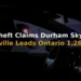 Auto Theft Claims Durham Skyrocket as Bowmanville Leads Ontario with 1,261% Jump