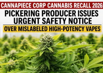 CannaPiece Corp Cannabis Recall 2026: Pickering Producer Issues Urgent Safety Notice Over Mislabeled High-Potency Vapes cannabis recall