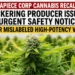 cannabis recall