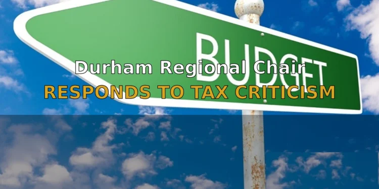 Durham Regional Chair Responds to Tax Criticism Over $1.1 Billion Police Plan 2026 Durham Regional Chair Responds to Tax Criticism Over Police Plan 2026