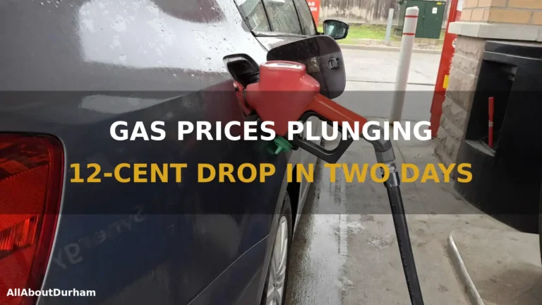 Southern Ontario Gas Prices Plunge 12 Cents In Two Days
