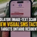 image text scam