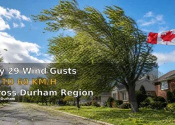 May 29 Wind Gusts Up to 60 km/h Across Durham Region