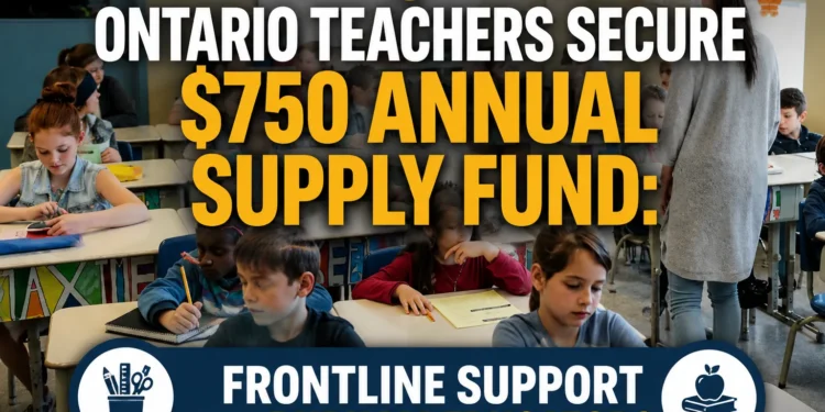 Ontario Teachers Secure $750 Annual Supply Fund: Frontline Support for Durham Educators ontario teachers supply