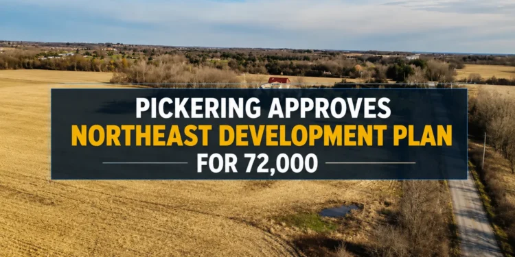 Pickering Approves 25-Year Plan for 72000 Residents in Northeast Development pickering development