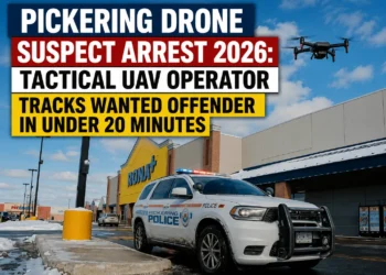 Pickering Drone Suspect Arrest 2026: Tactical UAV Operator Tracks Wanted Offender in Under 20 Minutes pickering drone