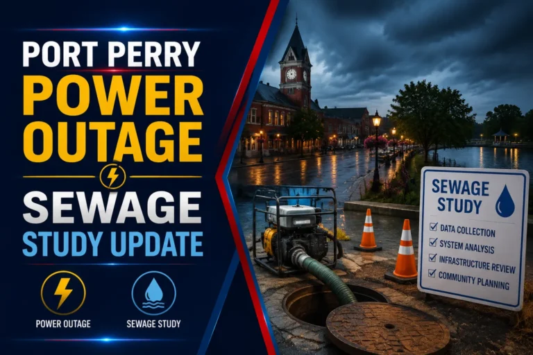 Port Perry Power Outage, Sewage Study Update port perry