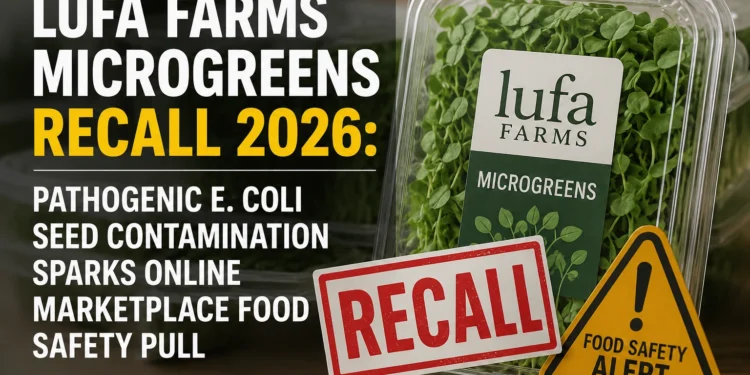 Lufa Farms Microgreens Recall 2026: Pathogenic E. Coli Seed Contamination Sparks Online Marketplace Food Safety Pull recall e.coli