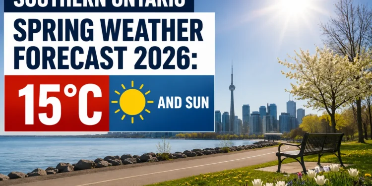 Southern Ontario Spring Weather Forecast 2026: Sunny Skies and High-Velocity Wind Gusts Headlined by 15°C Daytime Baseline spring weather