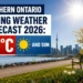Southern Ontario Spring Weather Forecast 2026: Sunny Skies and High-Velocity Wind Gusts Headlined by 15°C Daytime Baseline spring weather
