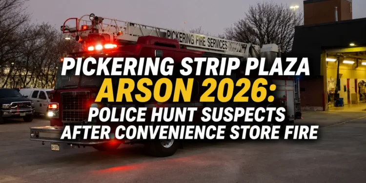 Pickering Strip Plaza Arson 2026: Police Hunt Suspects After Convenience Store Fire strip plaza arson