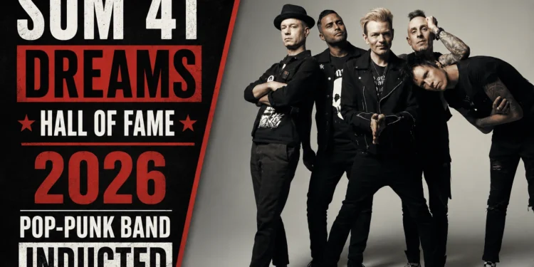 Sum 41 DREAMS Hall of Fame 2026: Pop-punk legends captured for ultimate regional lifetime achievement honor sum 41 dreams