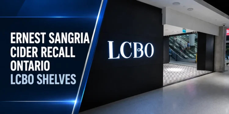 Ernest Sangria Cider Recall Ontario LCBO Shelves Ernest Sangria Cider Recall Ontario LCBO Shelves