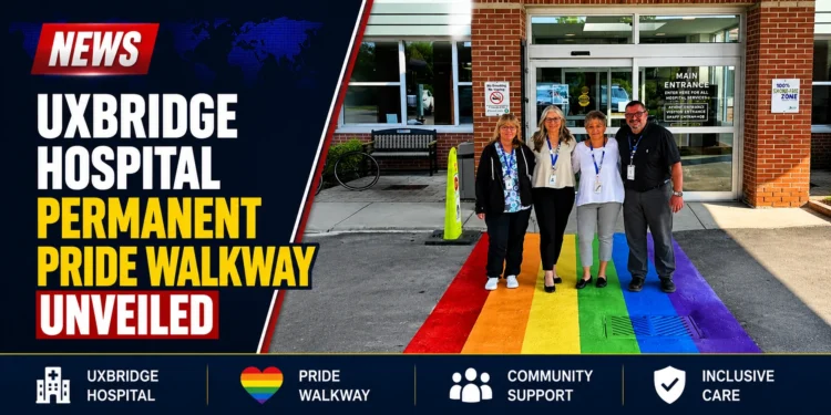 Uxbridge Hospital Permanent Pride Walkway Unveiled Uxbridge Hospital Permanent Pride Walkway Unveiled