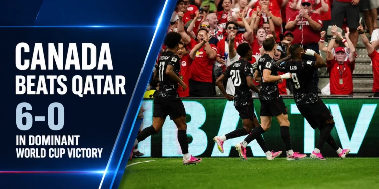 Canada Beats Qatar 6-0 In Dominant World Cup Victory Canada Beats Qatar 6-0 In Dominant World Cup Victory