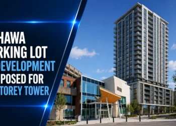 Oshawa Parking Lot Redevelopment Proposed For 23 Storey Tower