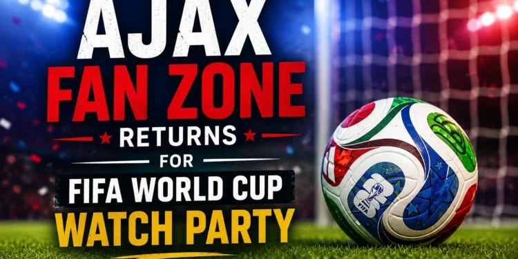 ajax fan zone returns for fifa world cup watch party