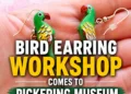 bird earring workshop comes to pickering museum