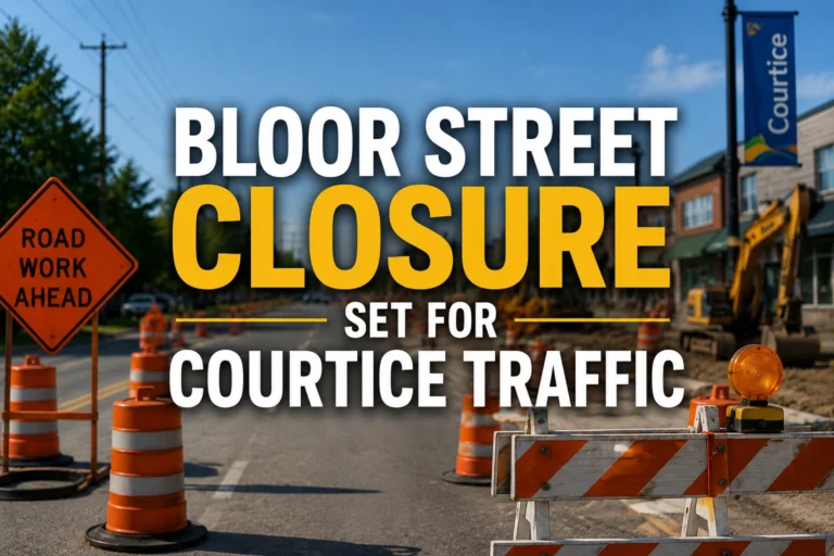 bloor street closure set for courtice traffic