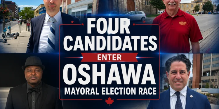 four candidates enter oshawa mayoral election race