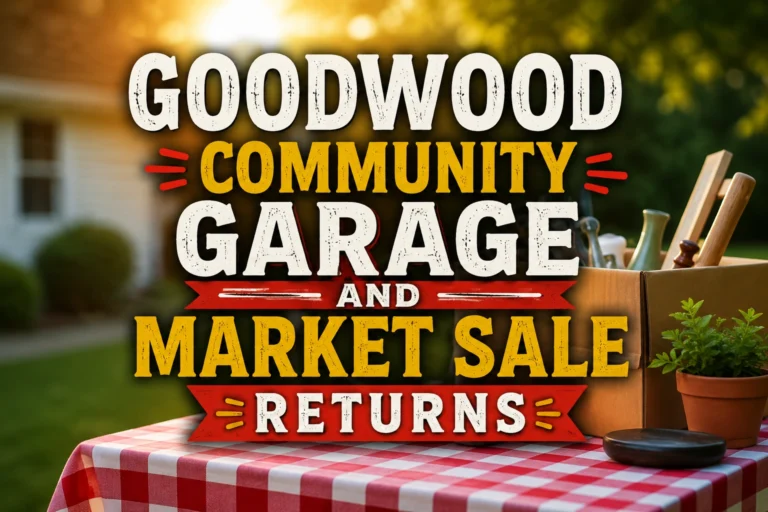 goodwood community garage and market sale returns