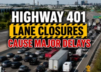 highway 401 lane closures cause major delays