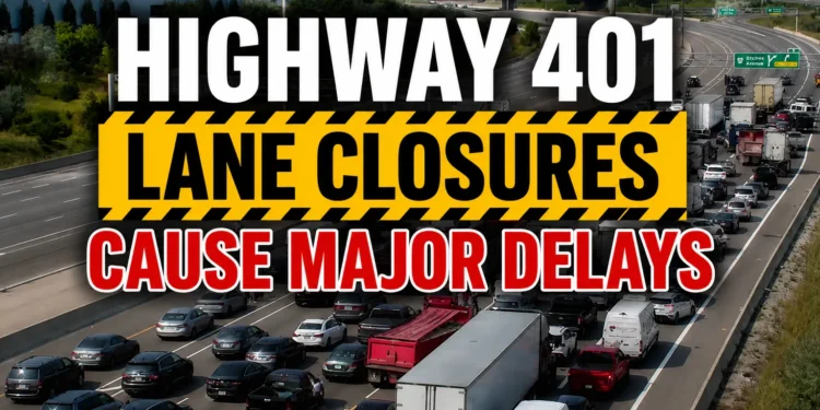 Police Investigation Closes Highway 401 Lanes in Scarborough highway 401 lane closures cause major delays