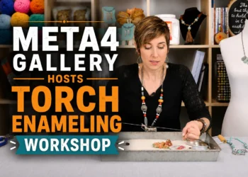 meta4 gallery hosts torch enameling workshop