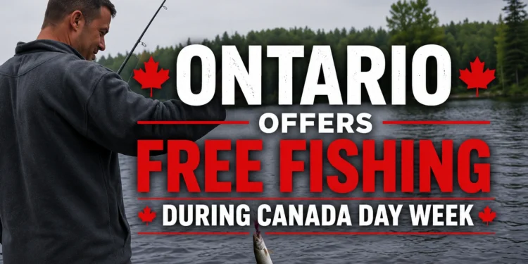 ontario offers free fishing during canada day week