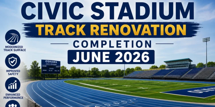 The Oshawa Civic Stadium Track Renovation Completion June 2026 oshawa civic stadium track renovation completion june 2026