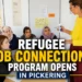 refugee job connections program opens in pickering