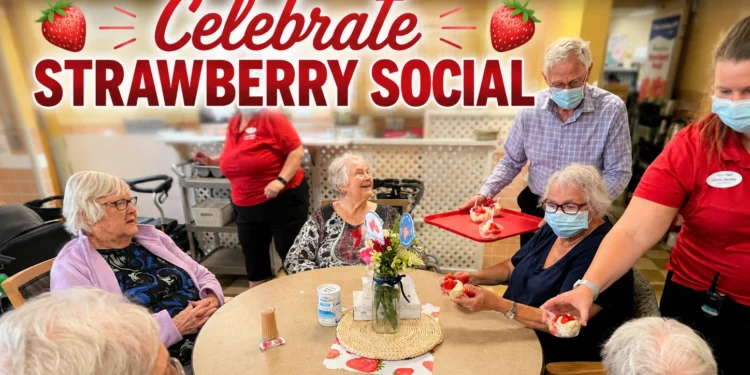uxbridge seniors celebrate strawberry social
