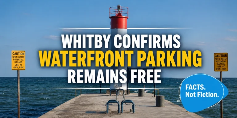 whitby confirms waterfront parking remains free
