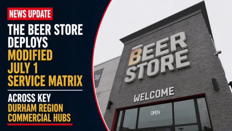The Beer Store Deploys Modified July 1 Service Matrix Across Key Durham Region Commercial Hubs beer store