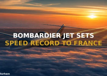 Mississauga-Built Bombardier Jet Sets Speed Record On Canada To France Flight