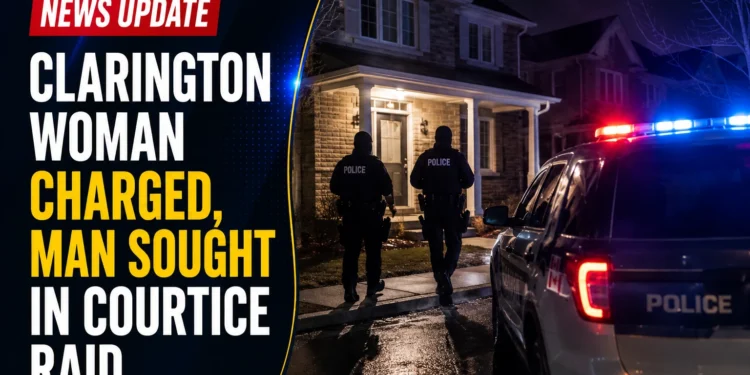 Clarington woman Charged, Man Sought in Courtice Raid clarington courtice raid