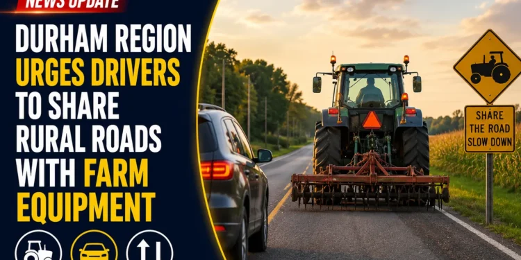 Durham Region Urges Drivers to Share Rural Roads With Farm Equipment farm equipment