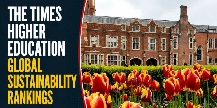The Times Higher Education Global Sustainability Rankings June 2026 higher education