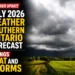 july 2026 weather southern ontario forecast heat and storms