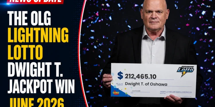 The OLG Lightning Lotto Dwight T. Jackpot Win June 2026 lightning lotto