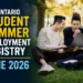 ontario student summer employment registry june 2026