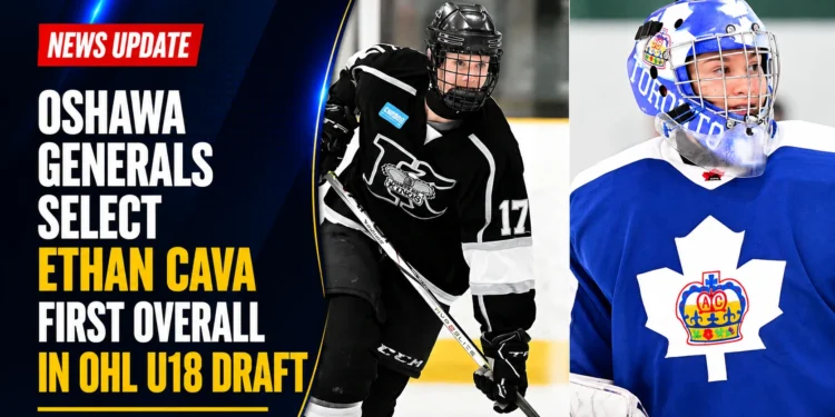 oshawa generals ethan cava first overall